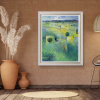 Nature’s Embrace by Mario Malfer, original painting, in room