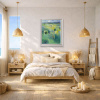 Nature’s Embrace by Mario Malfer, original painting, in room
