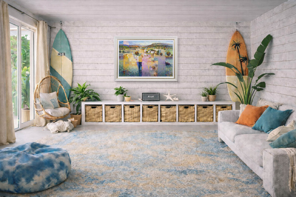 My Heart In Italy by Mario Malfer, original painting, in room