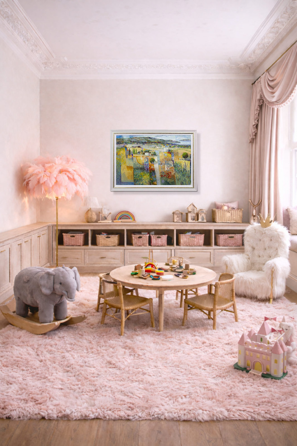 Back To Nature II by Mario Malfer, original painting, in room