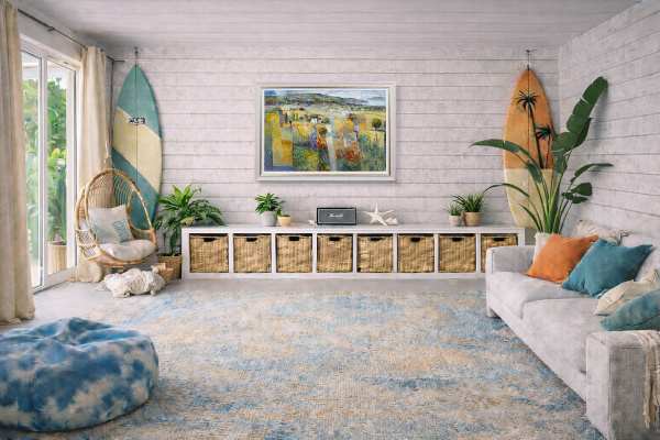 Back To Nature II by Mario Malfer, original painting, in room