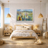 Nature’s Present by Mario Malfer, original painting, in room