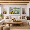 Nature’s Present by Mario Malfer, original painting, in room