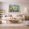 Nature’s Present by Mario Malfer, original painting, in room