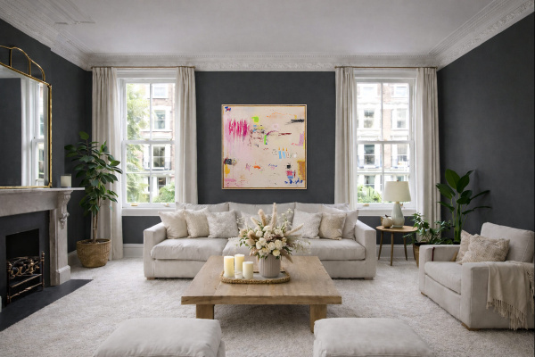 The Race Of Time by Manel, original painting, in room