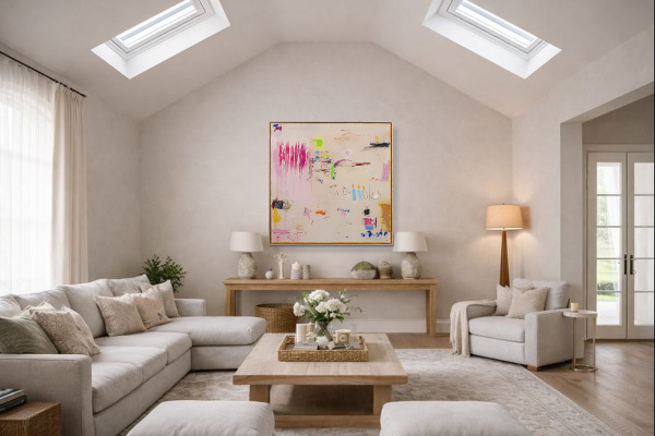 The Race Of Time by Manel, original painting, in room