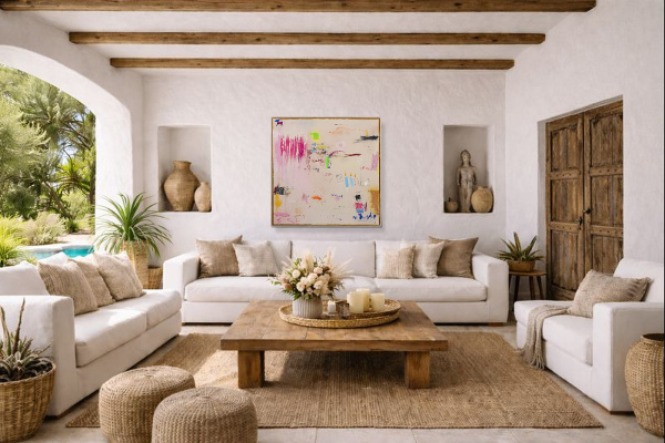 The Race Of Time by Manel, original painting, in room