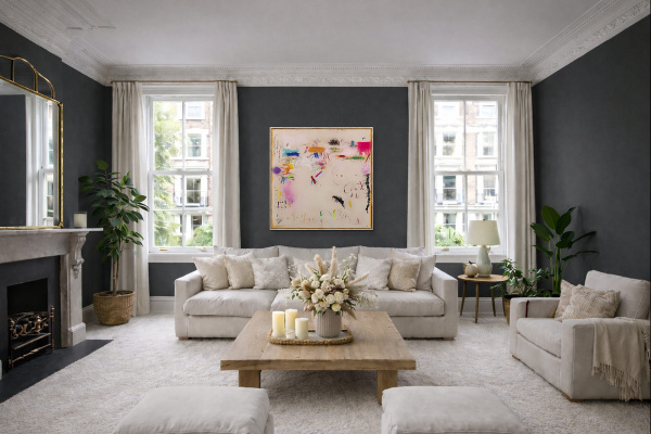 The Wish by Manel, original painting, in room