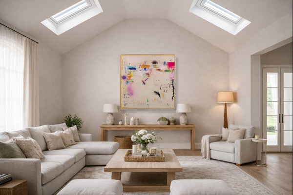 The Wish by Manel, original painting, in room