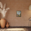 Through The Cottonwoods by Carla Bosch, original painting, in room