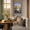 Mellow Afternoon by Carla Bosch, original painting, in room