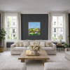 Houses by Sunita Khedekar, original painting, in room