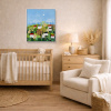 Houses by Sunita Khedekar, original painting, in room