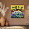 Bright Sunny Day by Sunita Khedekar, original painting, in room