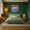 Reflection by Sunita Khedekar, original painting, in room