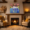 Reflection by Sunita Khedekar, original painting, in room