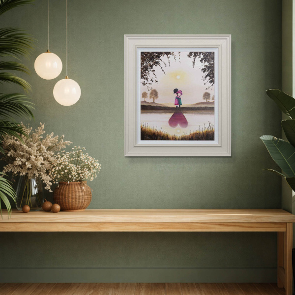 Time For Love (Original) by Michael Abrams, original painting, in room
