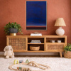 Silent Horizon by Rubén Calatayud (Arken), original painting, in room