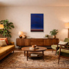 Silent Horizon by Rubén Calatayud (Arken), original painting, in room