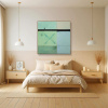 Lunar Coordinates by De Tomàs, original painting, in room