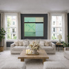 Lunar Coordinates by De Tomàs, original painting, in room