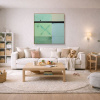Lunar Coordinates by De Tomàs, original painting, in room