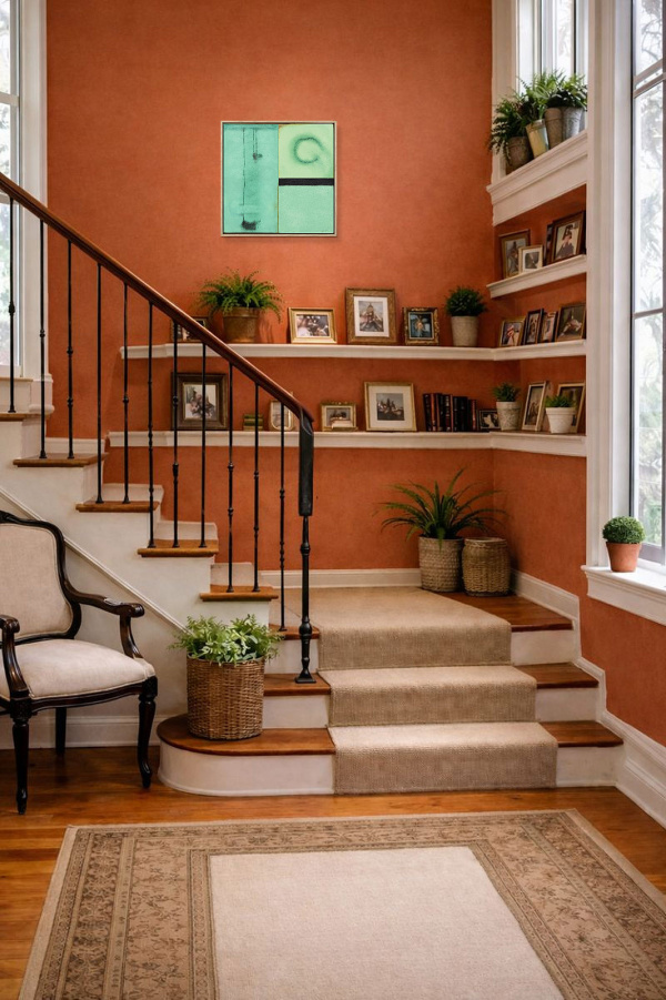 Steps by De Tomàs, original painting, in room