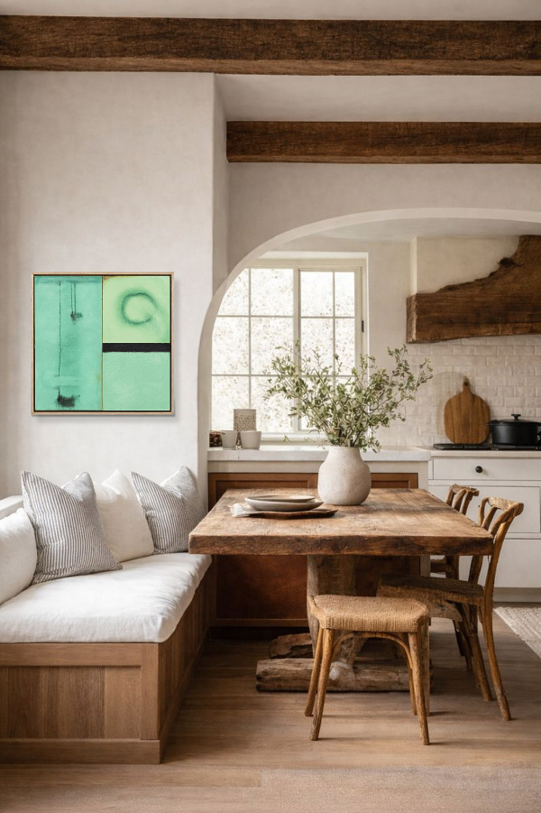 Steps by De Tomàs, original painting, in room