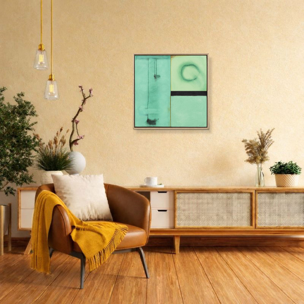Steps by De Tomàs, original painting, in room