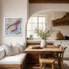 Langoustine Seas (Original) by Giles Ward, original painting, in room