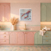 Langoustine Seas (Original) by Giles Ward, original painting, in room
