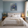 Rhapsody In Blue by Gerhard Nesvadba, original painting, in room