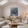 Rhapsody In Blue by Gerhard Nesvadba, original painting, in room