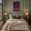The Last Glow by Rubén Calatayud (Arken), original painting, in room