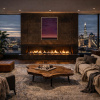 The Last Glow by Rubén Calatayud (Arken), original painting, in room
