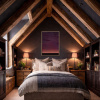 The Last Glow by Rubén Calatayud (Arken), original painting, in room