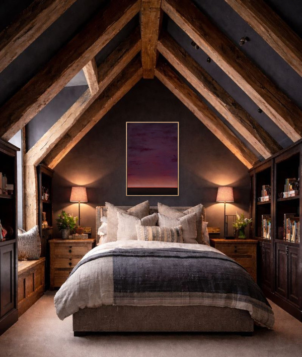 The Last Glow by Rubén Calatayud (Arken), original painting, in room