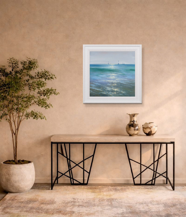 Off The Coast by Ben Payne, original painting, in room