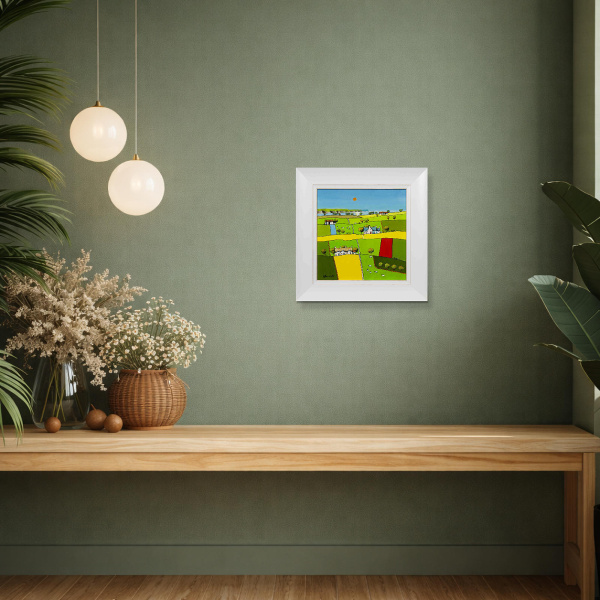 Ocean View by Alan Smith, original painting, in room