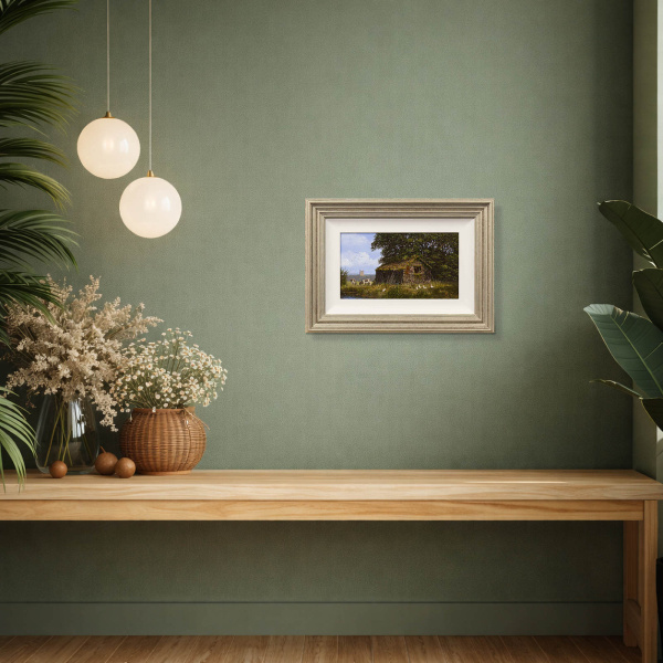 Countryside Life by Edward Hersey, original painting, in room