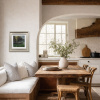 Morning Gathering by Stephen Hawkins, original painting, in room