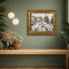 Street Scene after L.S.Lowry by David Henty, original painting, in room