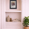 The New Sledge by David Alderman, original painting, in room