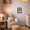 The New Sledge by David Alderman, original painting, in room