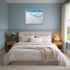 Snowy Top by Antonio Navarro (Casimiro), original painting, in room