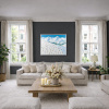 Snowy Top by Antonio Navarro (Casimiro), original painting, in room