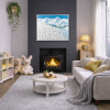 Snowy Top by Antonio Navarro (Casimiro), original painting, in room