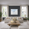 Magnificent Ski Run by Antonio Navarro (Casimiro), original painting, in room
