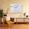 Magnificent Ski Run by Antonio Navarro (Casimiro), original painting, in room