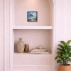 Breaking Light, West Wittering by Matthew Cordwell, original painting, in room